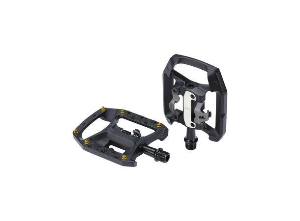 BBB DualChoice Trail BPD-62 KombiPedaler 9/16", 6 pins, Sort 