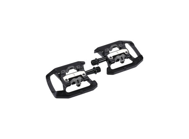 BBB DualChoice Trail BPD-62 KombiPedaler 9/16", 6 pins, Sort 