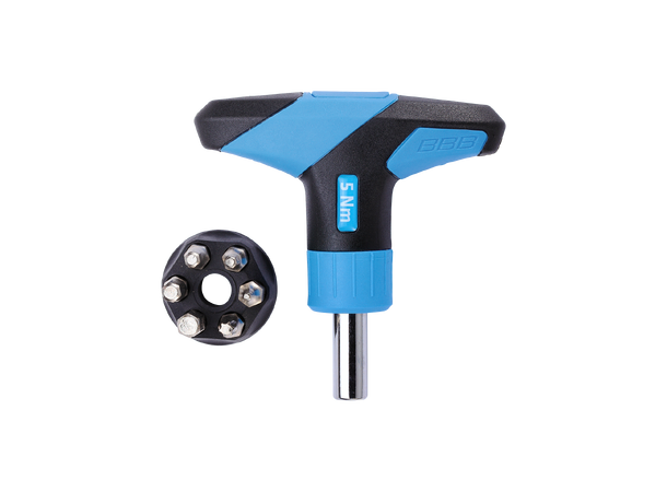 BBB TorqueFix BTL-119 5nm Momentnøkkel Blå/Sort, 5nm, T-Håndtak med 6 bits 