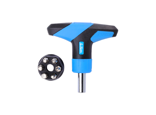 BBB TorqueFix BTL-119 6nm Momentnøkkel Blå/Sort, 6nm, T-Håndtak med 6 bits 