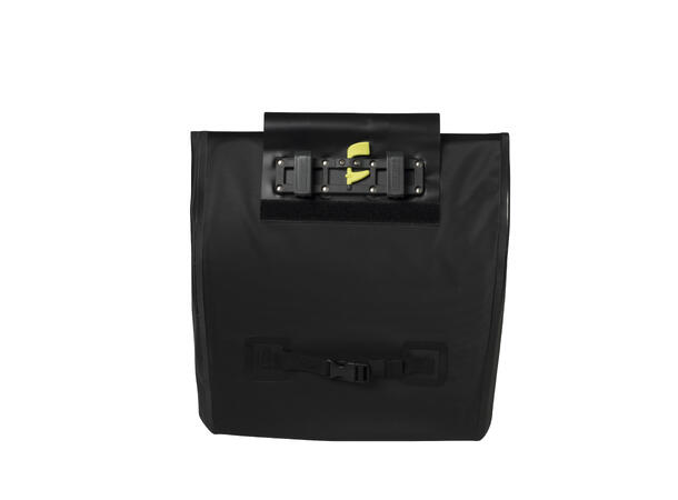 Basil Urban Dry Shopper Sideveske Matt Sort, 20 ltr, IPX3, Hook On System 