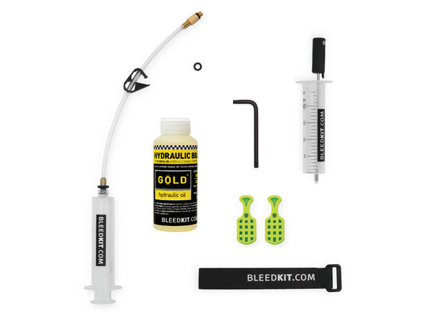 Bleedkit MAGURA Premium GOLD  Luftesett Sprøyter, GOLD-Olje, hansker 