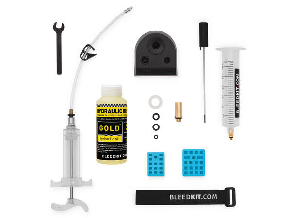 Bleedkit SHIMANO Workshop GOLD Luftesett Sprøyter, GOLD-Olje, 7mm nøkkel, hansker 