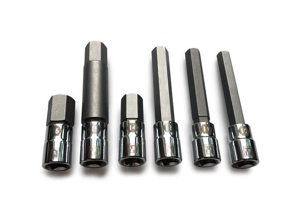 Pedro's Large Sizes Hex Bit Set 10,11,12,15mm(65mm), 14,16mm(21mm) 