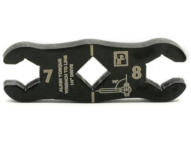 Pedro's Crowfoot Momentnøkkel Adapter 1/4" skralle, 7 og 8mm Fastnøkkel 