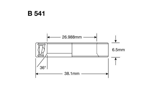 Enduro B 541 MAX Styrelager ABEC 3, 1 1/16"x1.5"x9/32" 