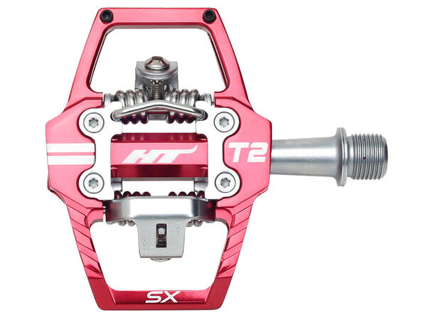 HT T2-SX BMX Pedaler Alu, 4-pins, m/cleats, 377gr 