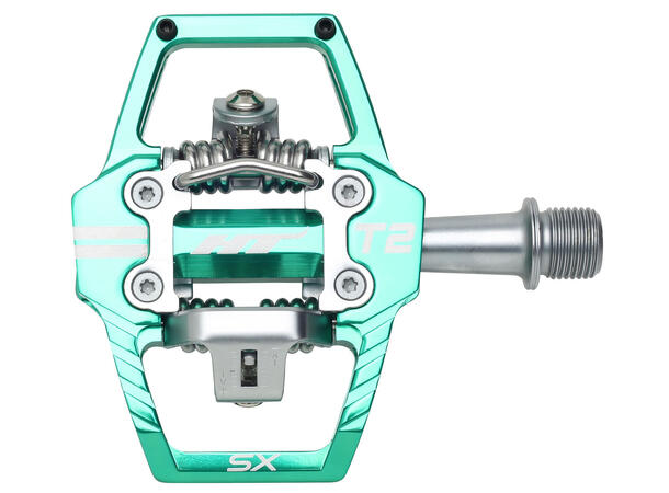 HT T2-SX BMX Pedaler Alu, 4-pins, m/cleats, 377gr 