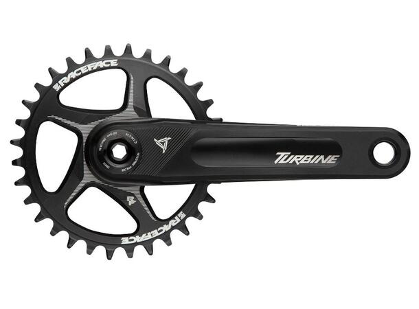 Race Face Turbine Krankarmer Sort, RF136/143, u/drev, Alu, 515g 