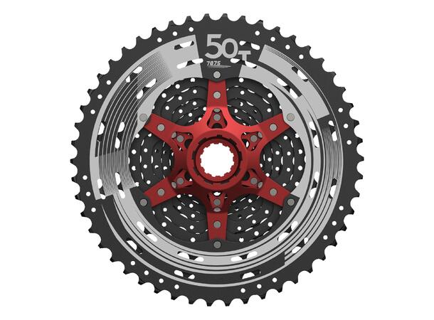 SunRace MZ91 12-Delt XD Kassett 10-50T, 560gr, Sort, Sram XD 