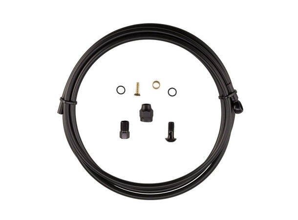 TRP Skivebremseledning Banjo Sett 5.0 2000mm x 5.0mm, Sort, inkl. smådeler 