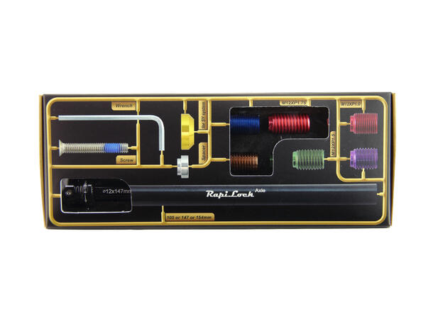 RapiLock ROAD 12x142mm Aksling 147 Alu, integr. QR-hendel, 65gr 