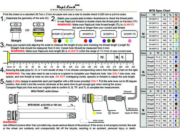 RapiLock ROAD 12x142mm Aksling 147 Alu, integr. QR-hendel, 65gr 