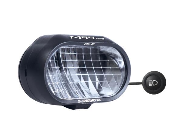 Supernova M99 Mini Pro45 Frontlykt 1 300L, 12V, Sort, Remote, 123g 