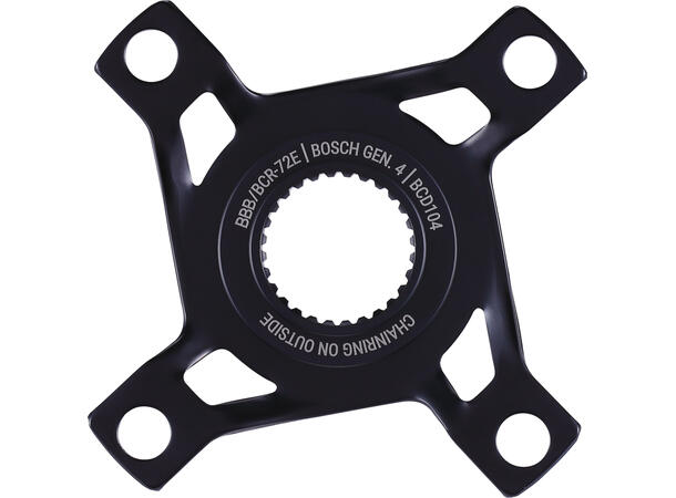 BBB Bosch E-BikeMount BCR-72E Spider Gen 4, 104-BSD, 4-arm, Single 