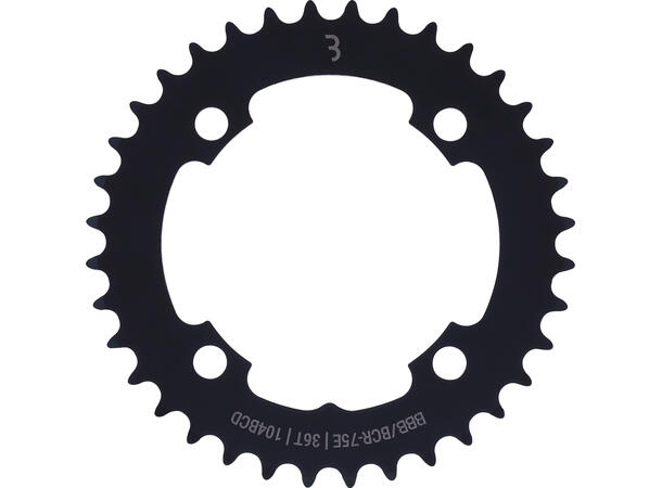 BBB E-BikeGear BCR-75E Krankdrev 104BCD/4-arm, 1/2x3/32",Stål 