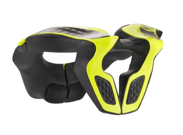 Alpinestars Youth Neck JR Nakkebeskytter Sort/Gul, Cat II, xxxgr 