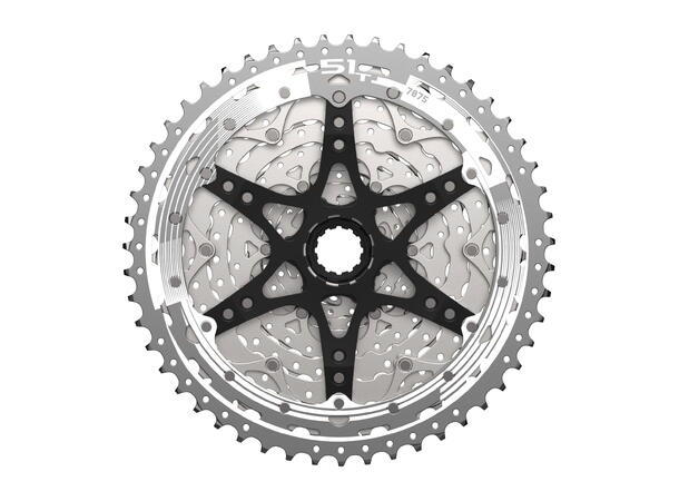 Sunrace MX8 11-Delt HG Kassett 11-51T, 587g, Sølv, Shimano HG 