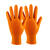 Batex Engangshanske Oransje Nitril 8/Medium, 100stk, Diamantmønster 