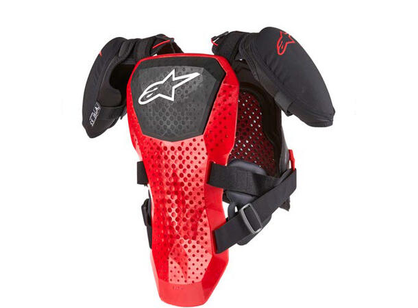 Alpinestars A-5 S V2 Bryst/Ryggplate JR Small/Medium, sort/rød 