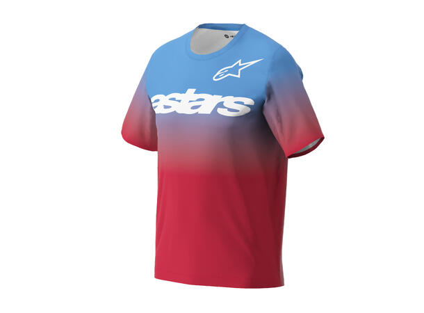 Alpinestars A-Dura Astars 2.0 SS TrøyeJR X-Large, 10, Rød/Blå, JUNIOR 