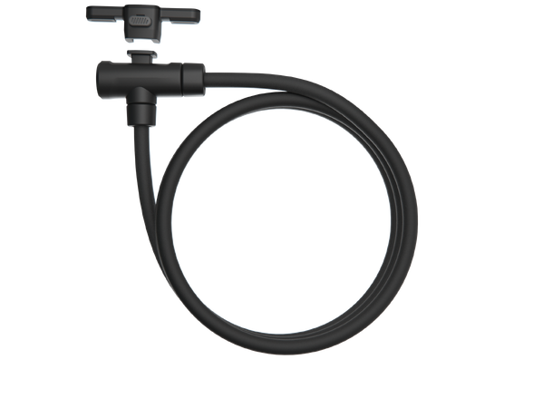 BBB KeyGuard BBL-111B Wirelås Nøkkel, Sort,12x1800mm,Level 7,m/brakett 