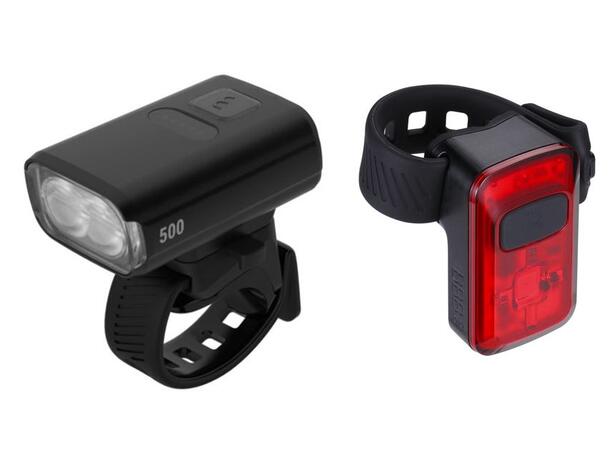 BBB NanoStrike 500iC BLS-265i Lyktesett 500+20 Lumens, ink Spark BLS-152 Bak 