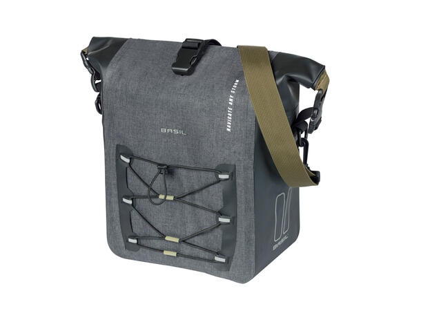 Basil Navigator StormMIK Hooks Sideveske 15liter, MIK Hooks System, Vanntett 