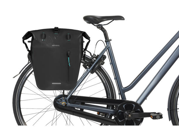 Basil Rivo MIK Hooks Sideveske 15-31Liter, MIK Hooks System, Vanntett 