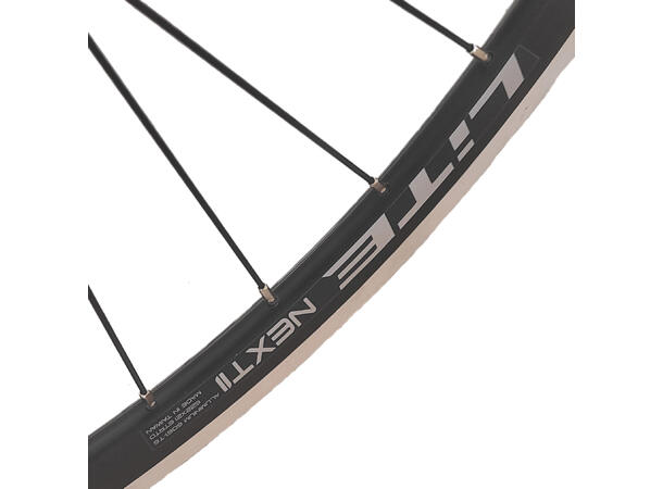 LITE V-brems/DiscIS 20"/406 Forhjul Sort NEXT II felg, 5x100mm, Stikkakse 