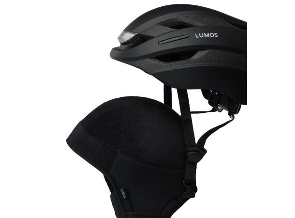 Lumos Winter Liner Innertrekk Hjelm Sort, vindtett, med ørevarmere 