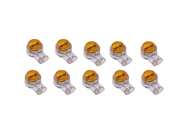 Supernova Kabelkoblingssett 2 - 10stk Oransje, gelfylt 