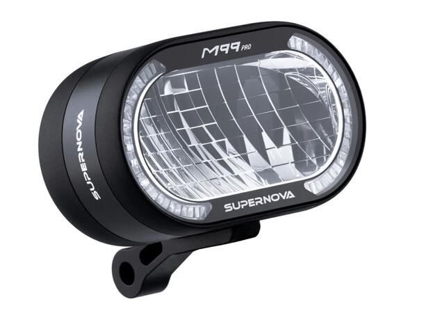 Supernova M99 Pro 2 Frontlykt 3000L, 24-60V, Sort, Remote, 190g 