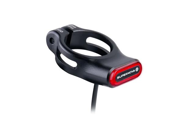 Supernova TL3 Mini Pro Seatpost Baklykt 31.8mm, alu, 12V, 1400mm kabel, 55gr 