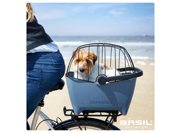 Basil Buddy MIK Hundekurv Bak Blå, 32 ltr 