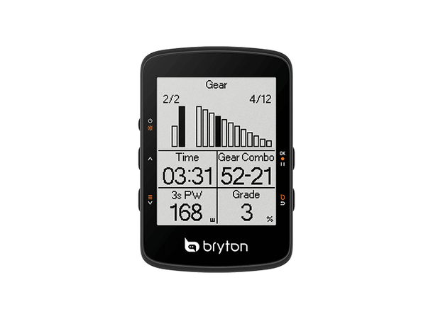 Bryton Rider 460 E GPS Computer 2.6" , Mono LCD skjerm, full GNSS, 58g 