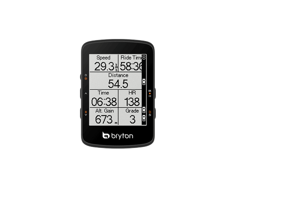 Bryton Rider 460 E GPS Computer 2.6" , Mono LCD skjerm, full GNSS, 58g 