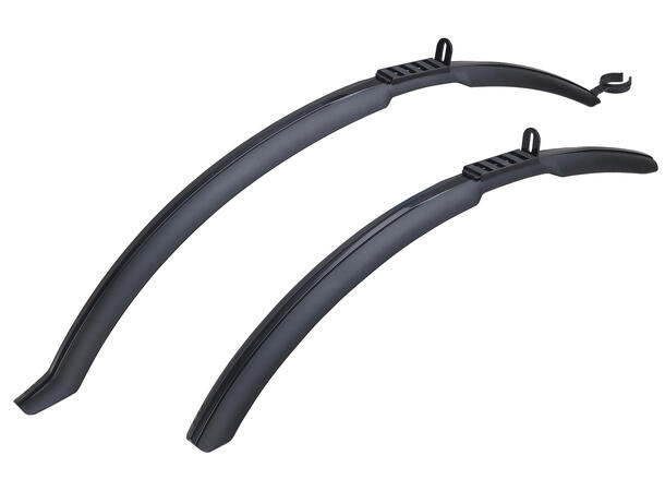 BBB RainProtectors BFD-25 Skjermsett 26"-28", Clip-on sort plast 