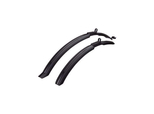 BBB RainProtectors BFD-25 Skjermsett 26"-28", Clip-on sort plast 