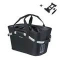 Basil Classic Carry All MIK Kurv Bak Sort, Alu/Stoff, 22 ltr, ink MIK System