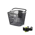 Basil Bold KF Kurv Front Sort, Alu, 16l, ink KlickFix Styrefeste