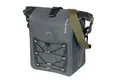 Basil Navigator StormMIK Hooks Sideveske M,Grå,15liter, MIK Hooks System,Vanntett