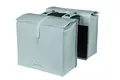 Basil Urban Load SingleMIK SideveskeSett Sølv/Blå, 50-64Liter, ink MIK System