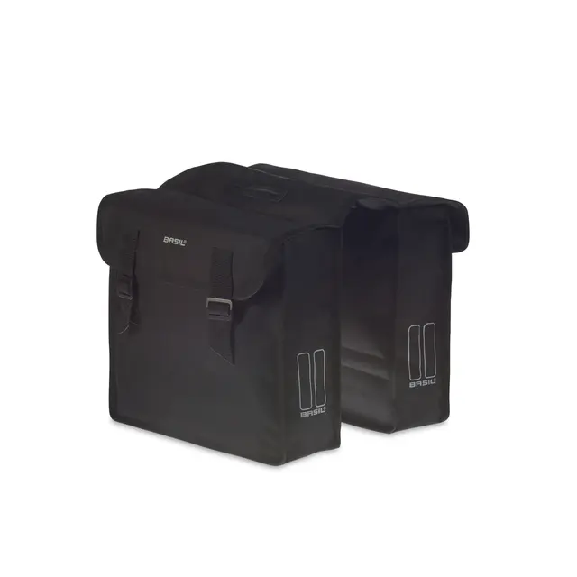 Basil Mara Sideveske Sett Sort, 26 ltr, Fixed Mounting Straps 