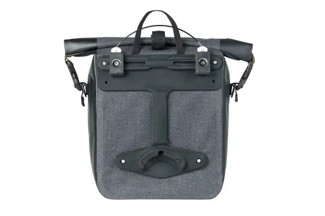 Basil Navigator MIK Studs Sideveske M Grå,15l,Vanntett IPX3,ink MIK-Studsystem 