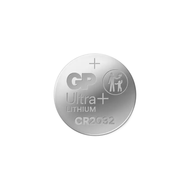 GP Ultra Plus 2032 Knappcell Batteri 3V 10 stk, ø20mmx3.2mm, Lithium 