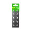 GP Ultra Plus A76 Knappcell Batteri 1.5V 10 stk, ø11.6mmx5.4mm, LR44, Alkalisk