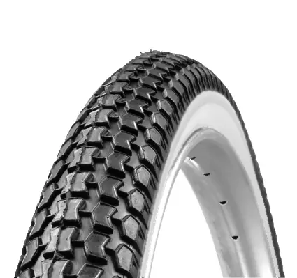 Ralson 26 x 1 1/2  x 2  Dekk Standard 54-584mm, sort m/hvit side 