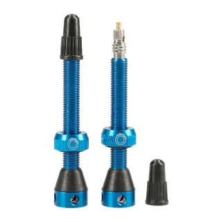 Tubolight Tubeless Ventil 50mm PAR Blå Presta, alu, 12gr (par)