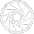 TRP One-Piece IS Bremseskive 180mm 1.8mm, 6-Bolt, Rust-Blocker, RS02M